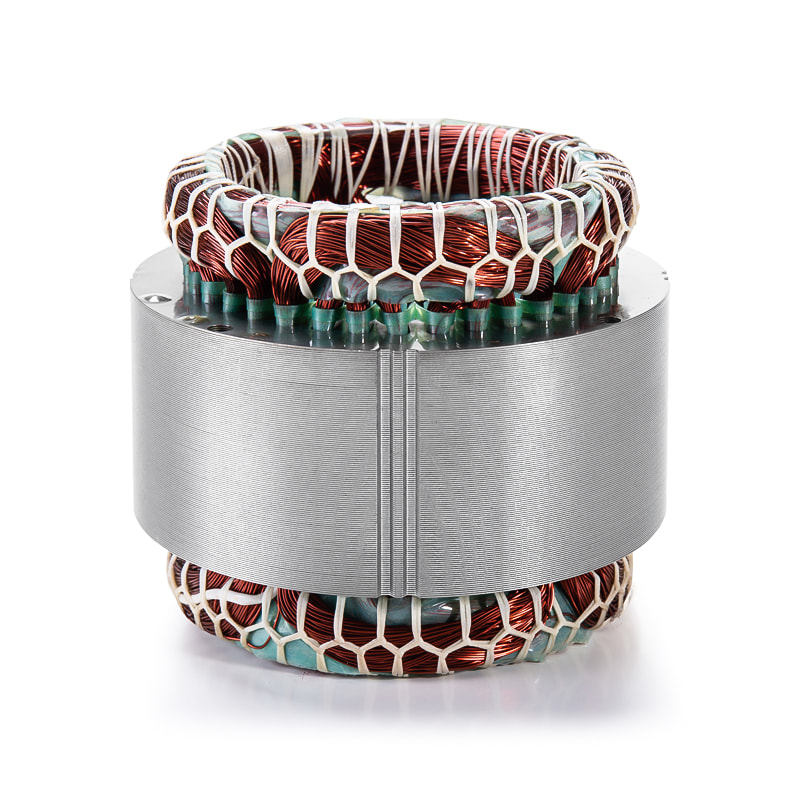 Kodinkoneiden moottorin staattori ja roottorin ydin