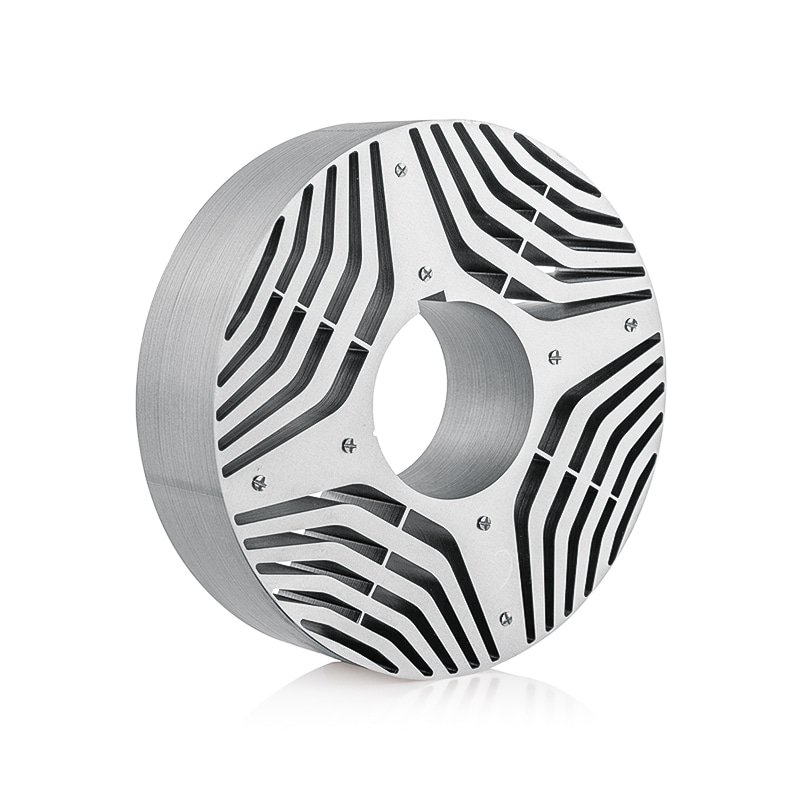 Teollisuuden käyttömoottorin staattori- ja roottoriytimet