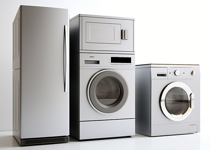 Kodinkoneiden moottorin staattori ja roottorin ydin